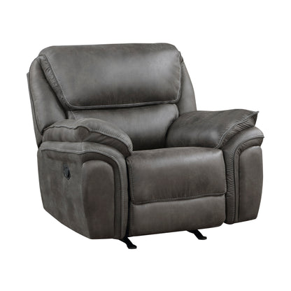 Homelegance Proctor Reclining Chair Gray Rocker Recliner 8517GRY-1