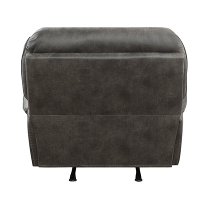 Homelegance Proctor Reclining Chair Gray Rocker Recliner 8517GRY-1