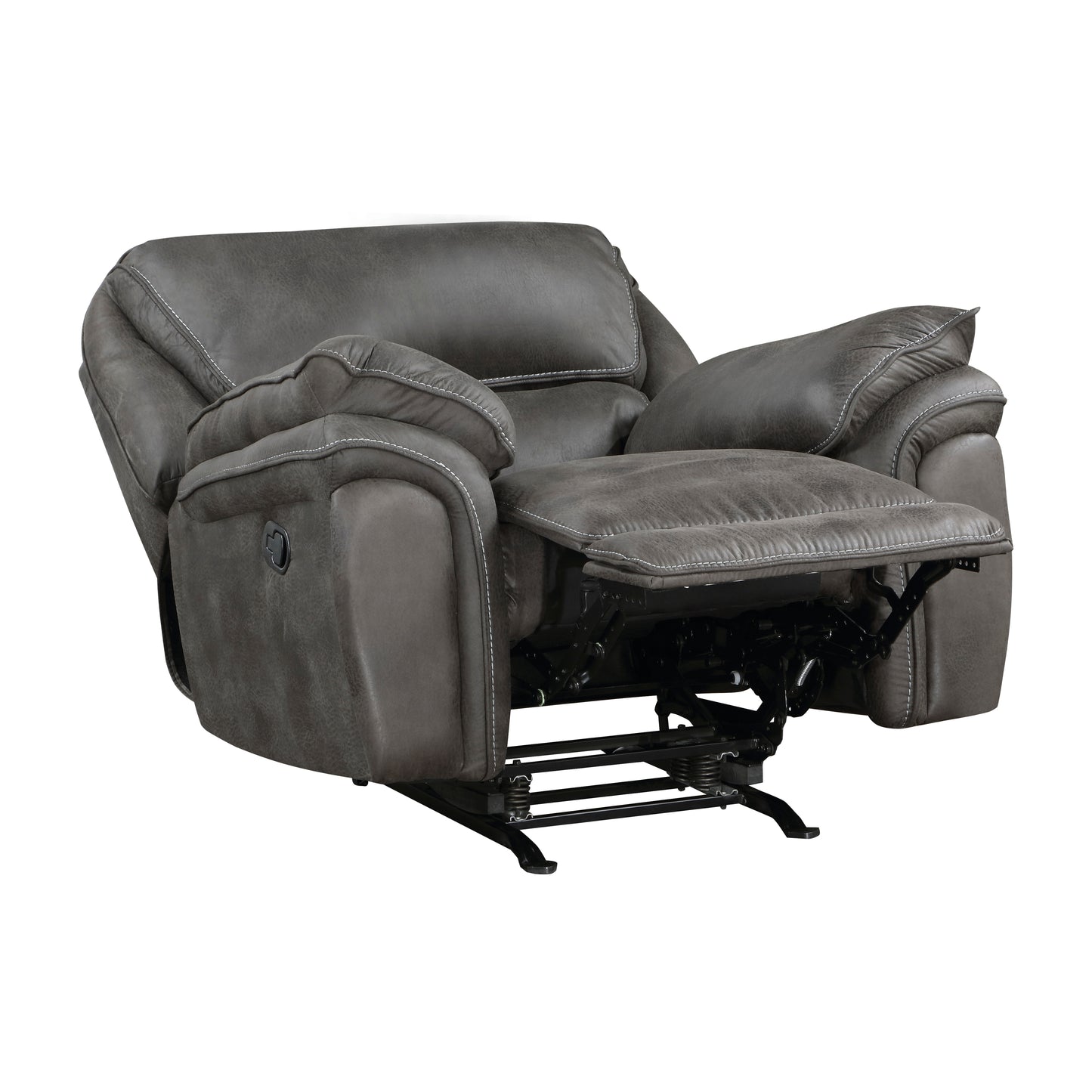 Homelegance Proctor Reclining Chair Gray Rocker Recliner 8517GRY-1