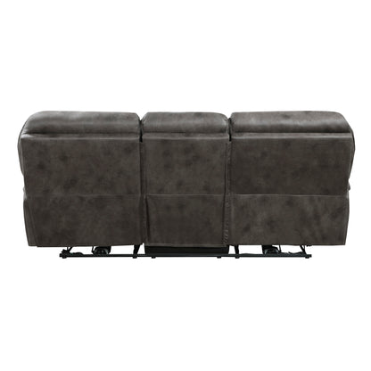 Homelegance Proctor Gray Power Reclining Sectional Sofa 8517GRY-3PW