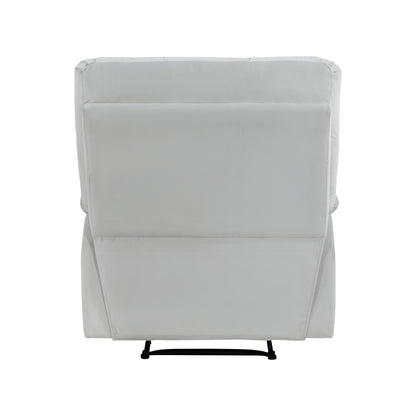 Homelegance Colin Reclining Chair in Light Gray Velvet 8525LG-1