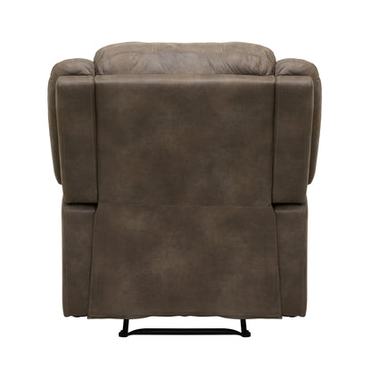Homelegance Fairview Reclining Chair in Brown Polished Microfiber 8526BR-1