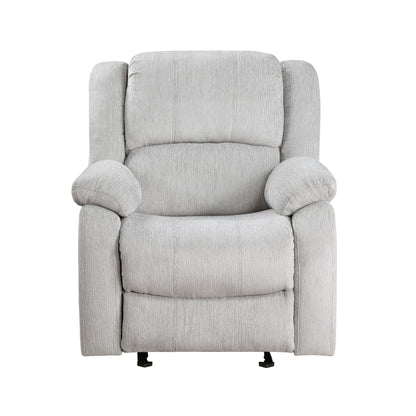 Homelegance Fairview Glider Recliner Chair in Gray Chenille 8526CN-1GD