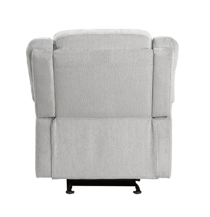 Homelegance Fairview Glider Recliner Chair in Gray Chenille 8526CN-1GD