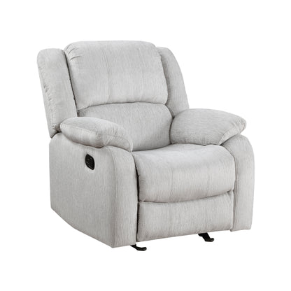 Homelegance Fairview Glider Recliner Chair in Gray Chenille 8526CN-1GD