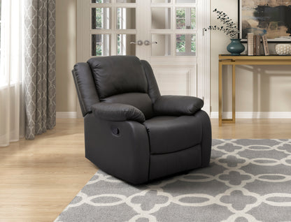 Homelegance Fairview Reclining Chair in Dark Brown Faux Leather 8526DBPU-1