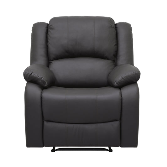 Homelegance Fairview Reclining Chair in Dark Brown Faux Leather 8526DBPU-1
