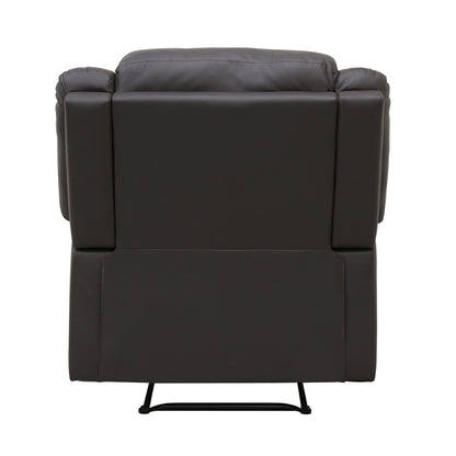 Homelegance Fairview Reclining Chair in Dark Brown Faux Leather 8526DBPU-1