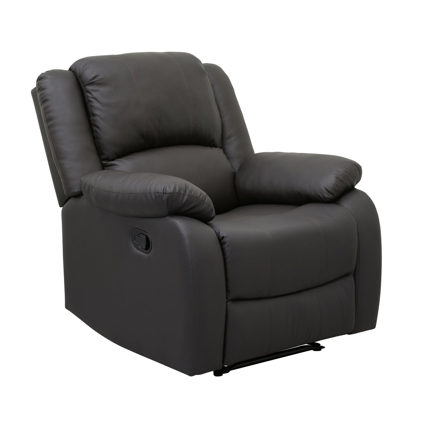 Homelegance Fairview Reclining Chair in Dark Brown Faux Leather 8526DBPU-1