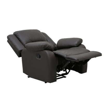 Homelegance Fairview Reclining Chair in Dark Brown Faux Leather 8526DBPU-1