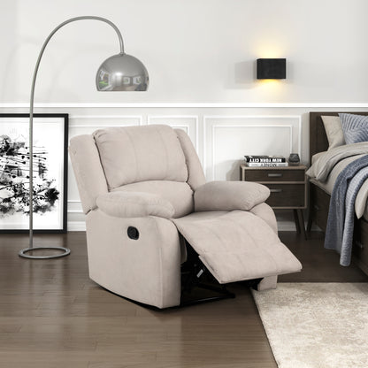 Homelegance Fairview Reclining Chair in Oatmeal Textured Fabric 8526FTM-1