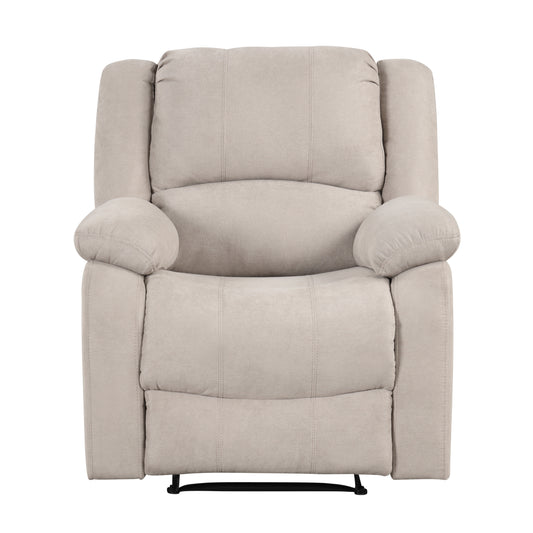 Homelegance Fairview Reclining Chair in Oatmeal Textured Fabric 8526FTM-1