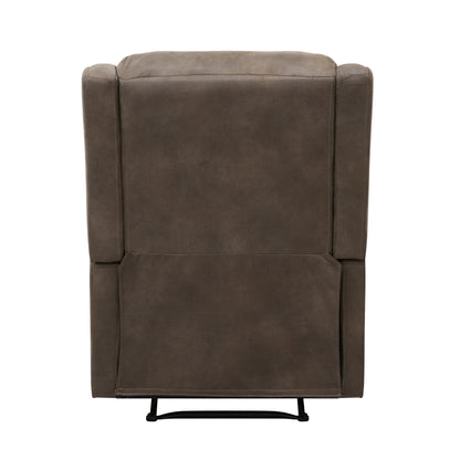 Homelegance Durant Reclining Chair in Brown Polished Microfiber 8527BRW-1