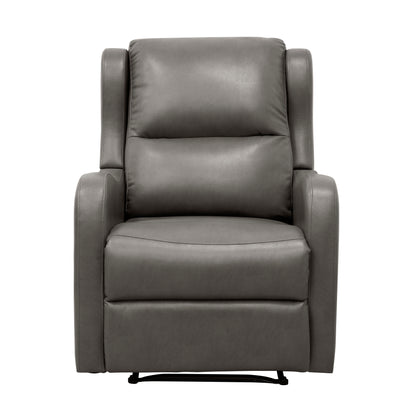 Homelegance Durant Reclining Chair in Gray Faux Leather 8527GRY-1