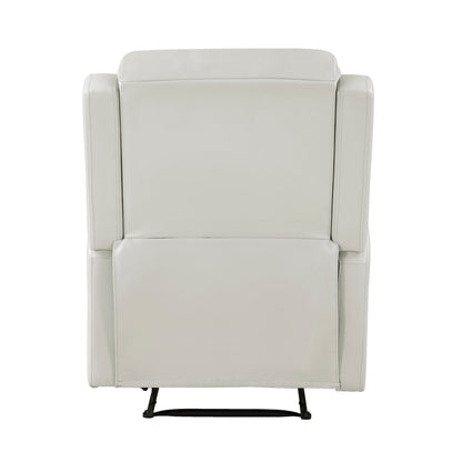 Homelegance Durant Reclining Chair in Taupe Faux Leather 8527TPE-1