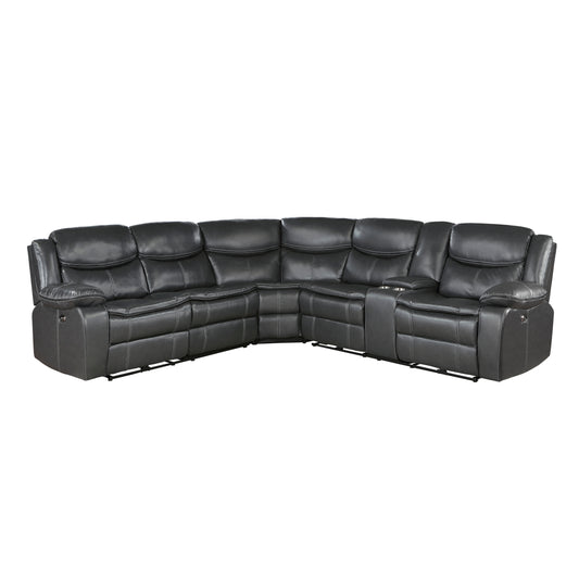 Homelegance Fargo Sectional Sofa in 8528DG-SCPW Stylish Comfort Design