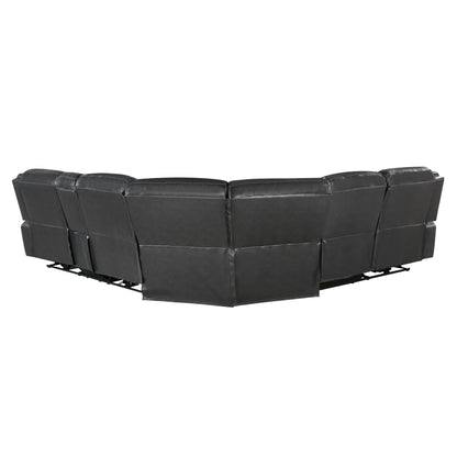 Homelegance Fargo Sectional Sofa in 8528DG-SCPW Stylish Comfort Design