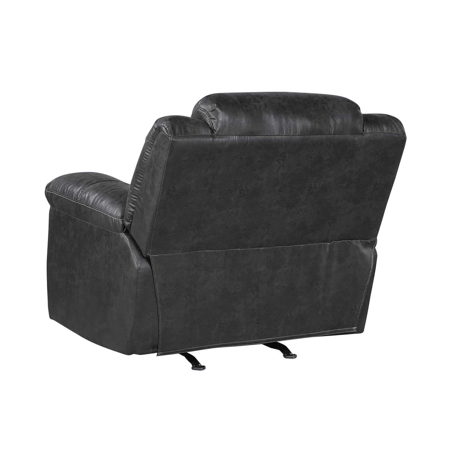 Homelegance Hazen Reclining Chair Rocker in Black 8538BK-1