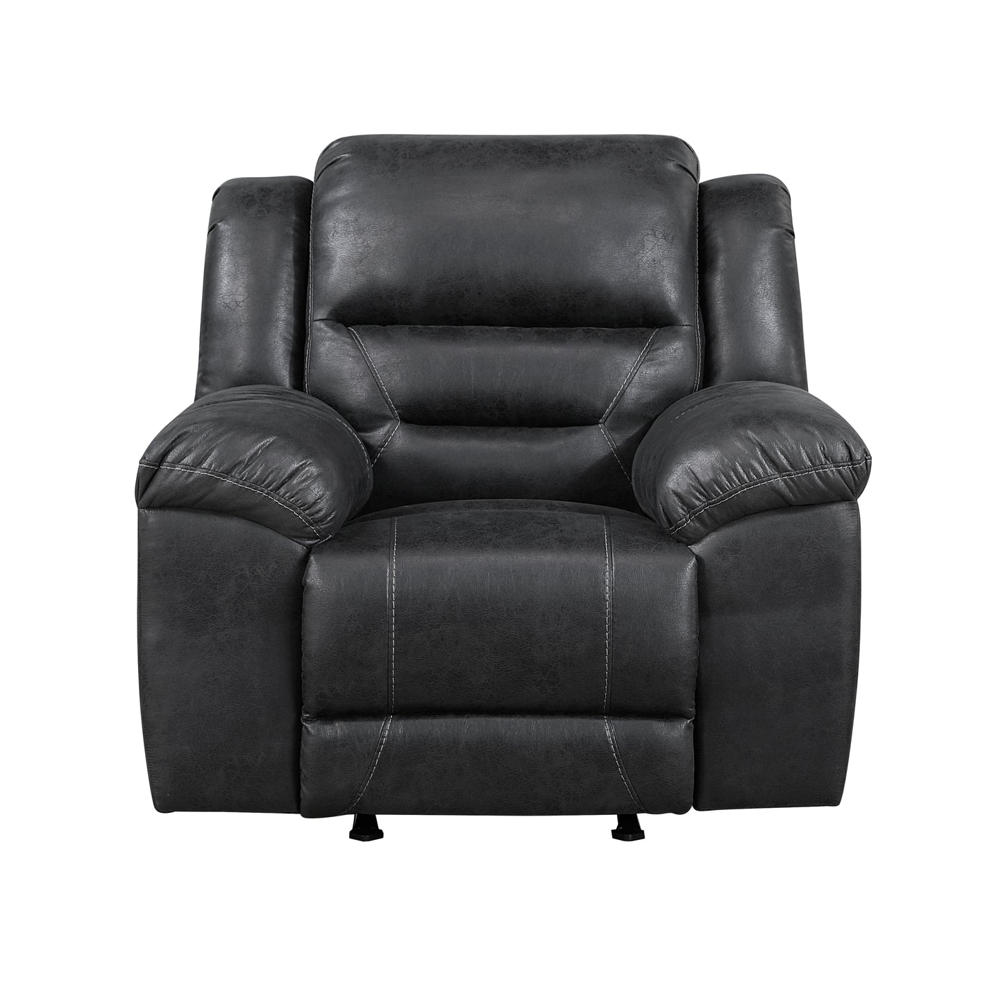 Homelegance Hazen Reclining Chair Rocker in Black 8538BK-1