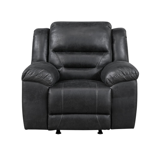 Homelegance Hazen Reclining Chair Rocker in Black 8538BK-1