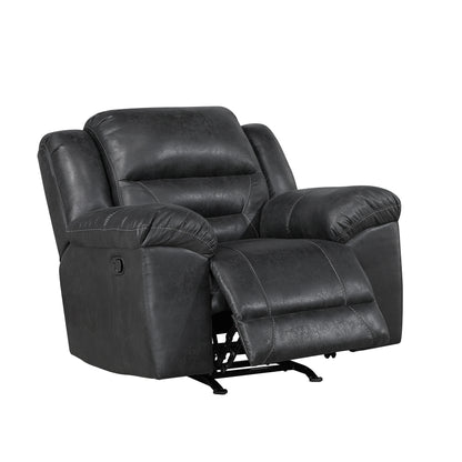 Homelegance Hazen Reclining Chair Rocker in Black 8538BK-1