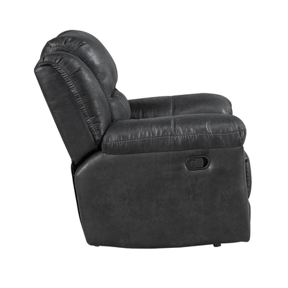 Homelegance Hazen Reclining Chair Rocker in Black 8538BK-1