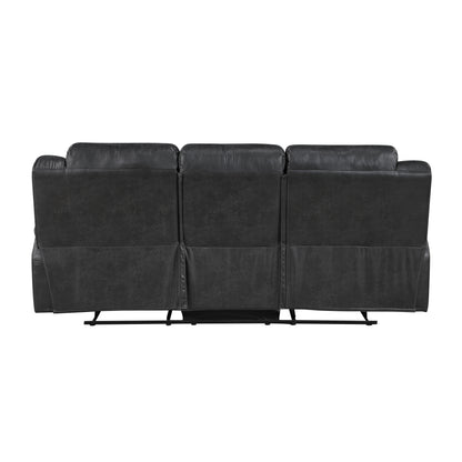 Homelegance Hazen Sectional Sofa Black 8538BK-3