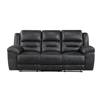 Homelegance Hazen Sectional Sofa Black 8538BK-3