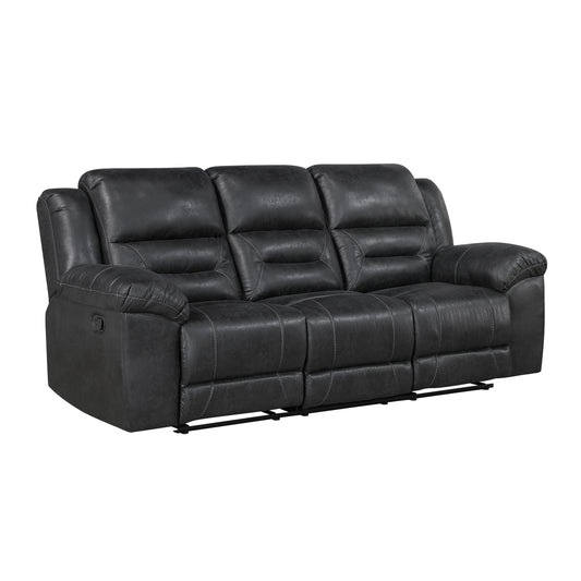 Homelegance Hazen Sectional Sofa Black 8538BK-3