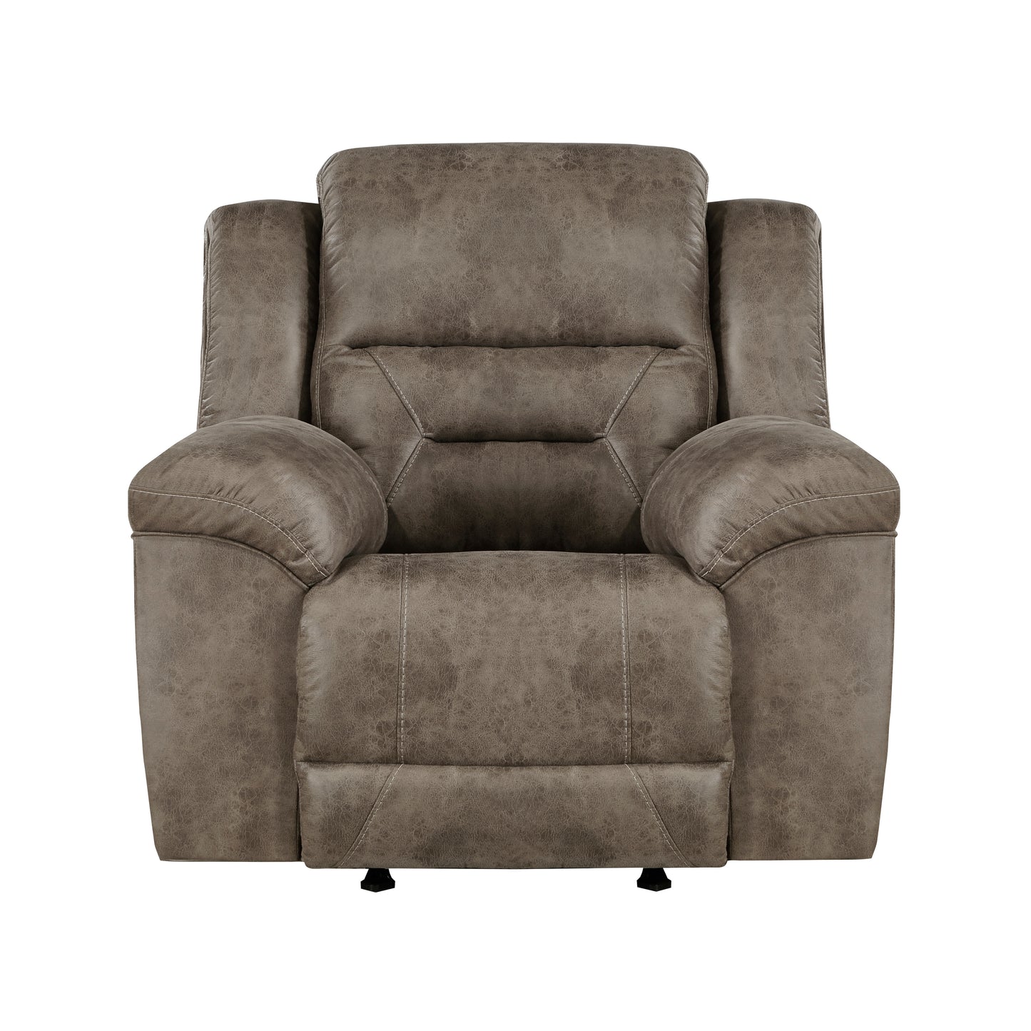Homelegance Hazen Reclining Chair Rocker Recliner in Brown 8538BR-1