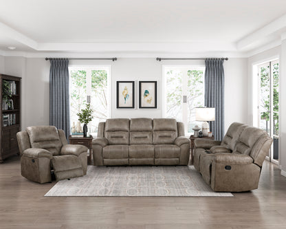 Homelegance Hazen Reclining Chair Rocker Recliner in Brown 8538BR-1