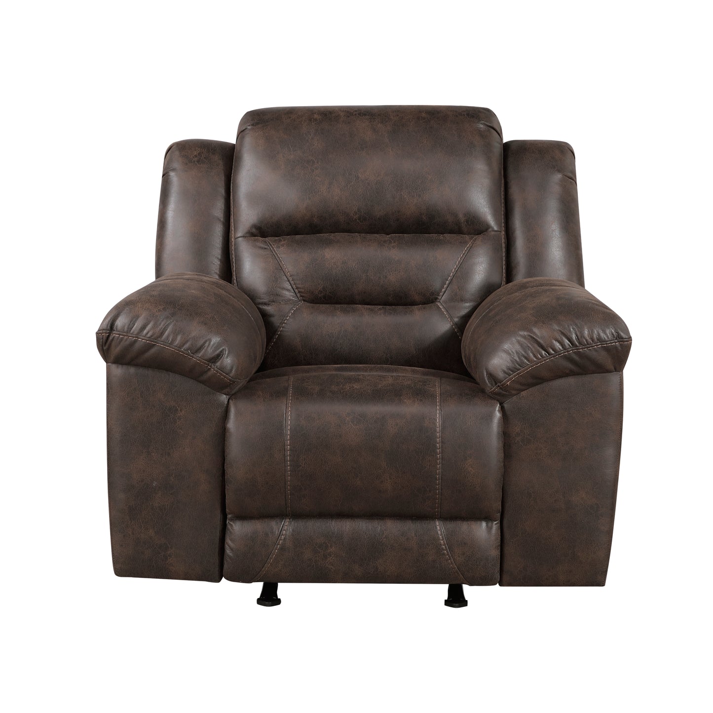 Homelegance Hazen Reclining Chair Rocker Recliner in Dark Brown 8538DB-1