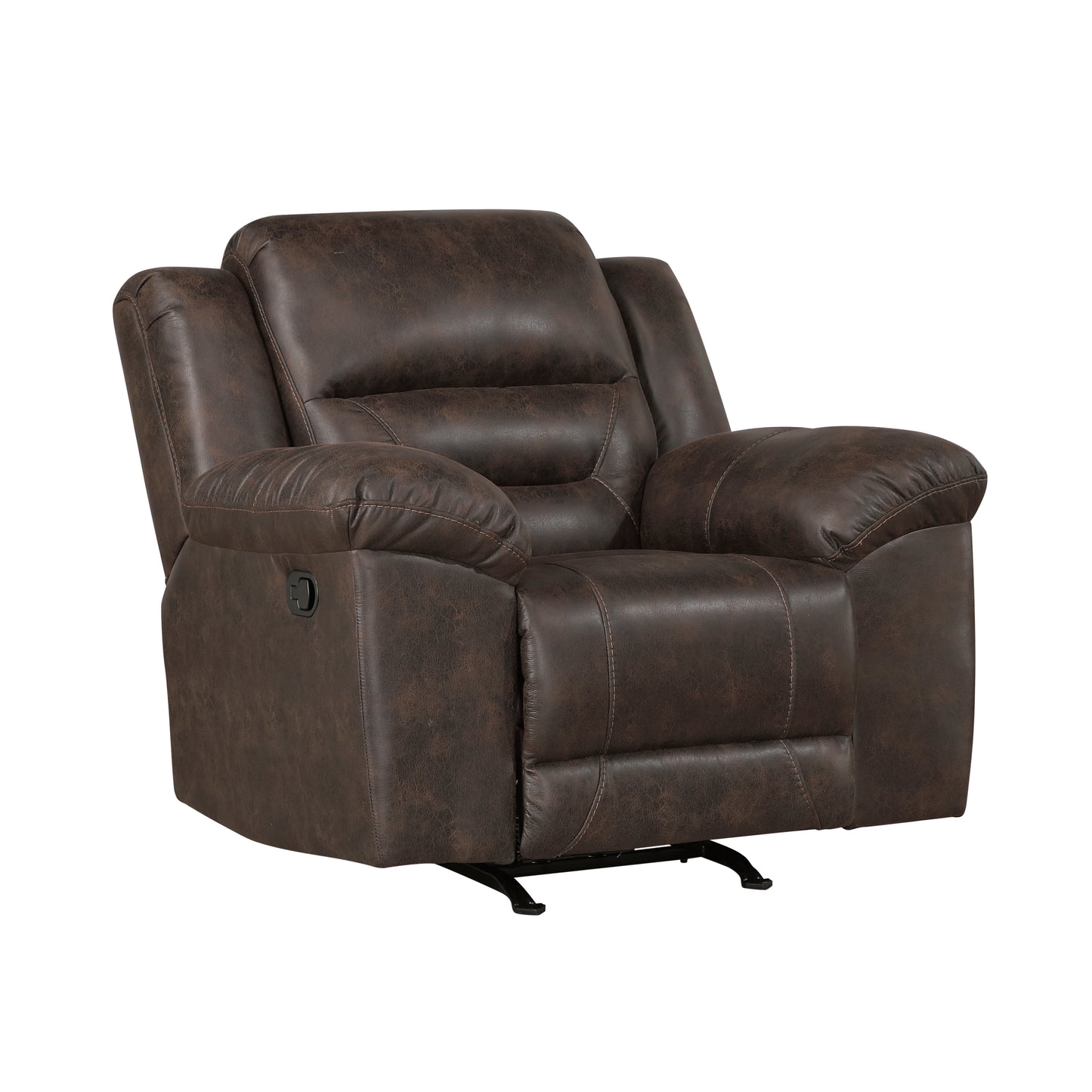 Homelegance Hazen Reclining Chair Rocker Recliner in Dark Brown 8538DB-1