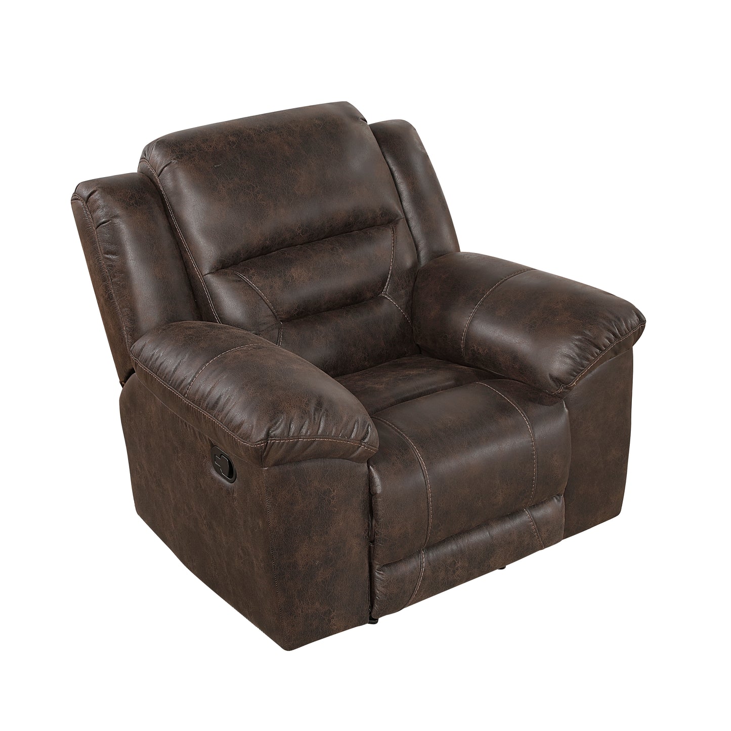 Homelegance Hazen Reclining Chair Rocker Recliner in Dark Brown 8538DB-1