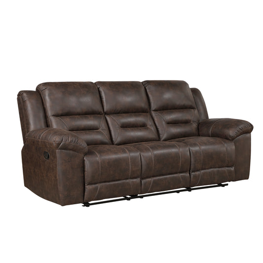 Homelegance Hazen Sectional Sofa Dark Brown Upholstery 8538DB-3