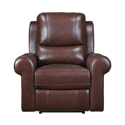 Homelegance McCall Reclining Chair Power Recliner in Brown 8546BR-1PWH
