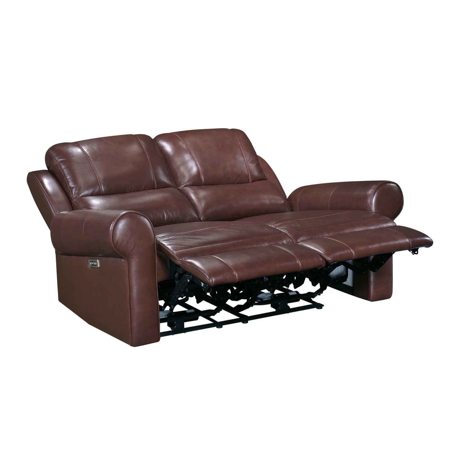 Homelegance McCall Loveseat Power Reclining Brown 8546BR-2PWH