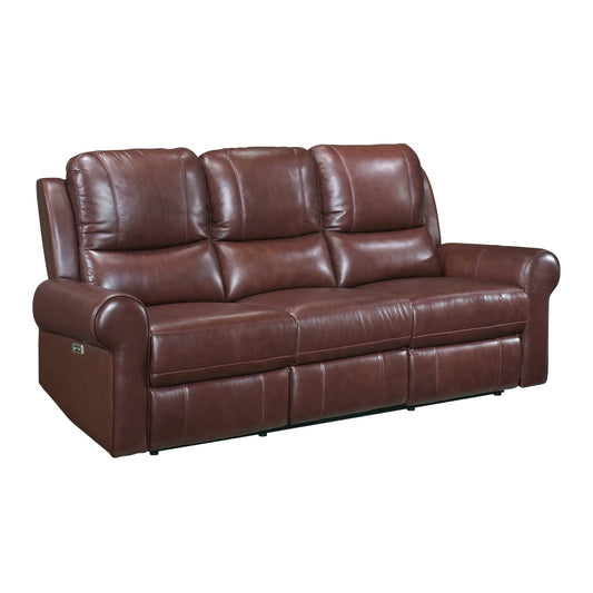 Homelegance McCall Sectional Sofa Brown Top Grain Leather 8546BR-3PWH