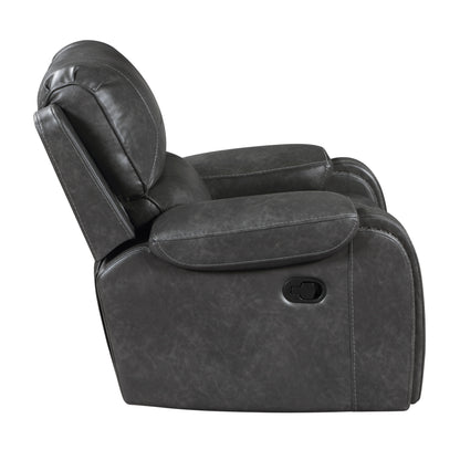 Homelegance Newnan Swivel Glider Reclining Chair in Gray 8549GRY-1