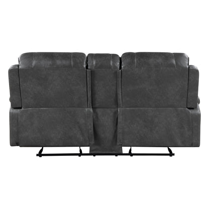 Homelegance Newnan Gray Glider Reclining Loveseat 8549GRY-2