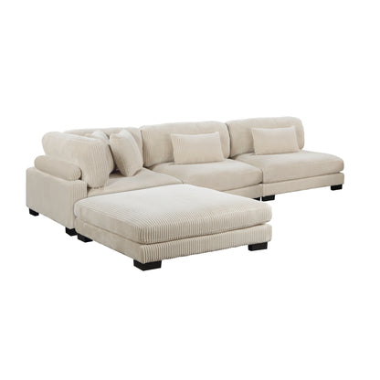 Homelegance Traverse Sectional Sofa in 8555BE-2AC1CROT Stylish Comfort