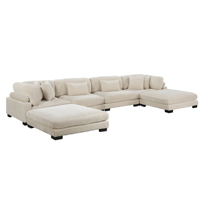 Homelegance Traverse Sectional Sofa in 8555BE-2CR2AC2OT Stylish Comfort