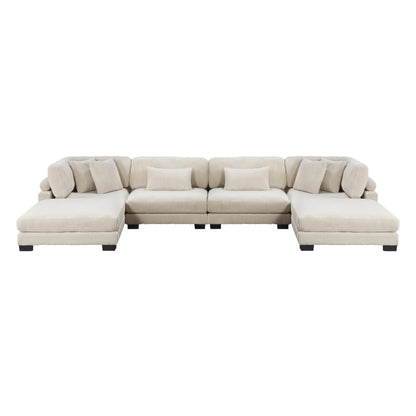 Homelegance Traverse Sectional Sofa in 8555BE-2CR2AC2OT Stylish Comfort