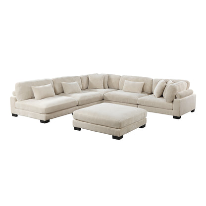 Homelegance Traverse Sectional Sofa in 8555BE-6OT Stylish Comfort Design