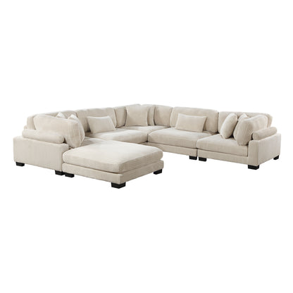 Homelegance Traverse Sectional Sofa in 8555BE-3CR2ACOT for Stylish Comfort