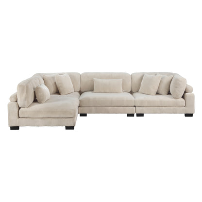 Homelegance Traverse Sectional Sofa in 8555BE-4SC Stylish Comfort Design