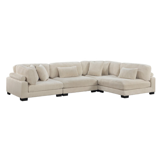 Homelegance Traverse Sectional Sofa in 8555BE-4SC Stylish Comfort Design