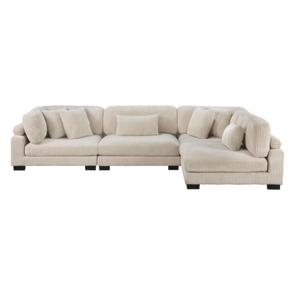 Homelegance Traverse Sectional Sofa in 8555BE-4SC Stylish Comfort Design