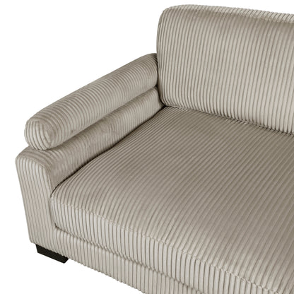 Homelegance Traverse Sectional Sofa in Rich Brown Corduroy 8555GB-3