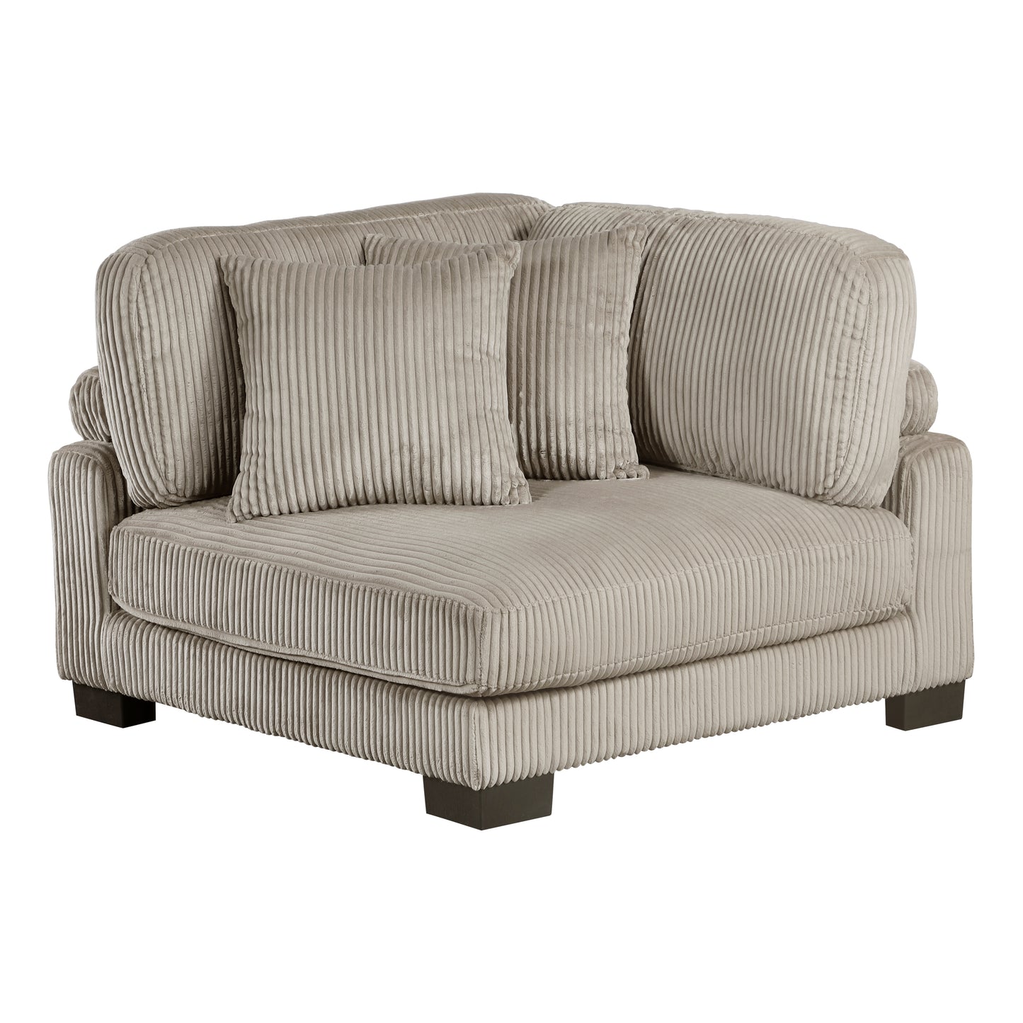 Homelegance Traverse Loveseat in Brown Corduroy with Adjustable Back 8555GB-2